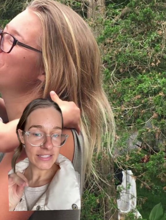 La creadora de contenido dijo que el aceite de menta le ayudó a cambiar su cabello.