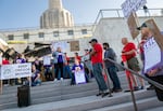 Recursos: Un evento en el anterior Capitolio del Estado de Oregon, 2925, el empleado de ODOT y SEIU llaman al evento especial llamado gobernador Tina Kotek.