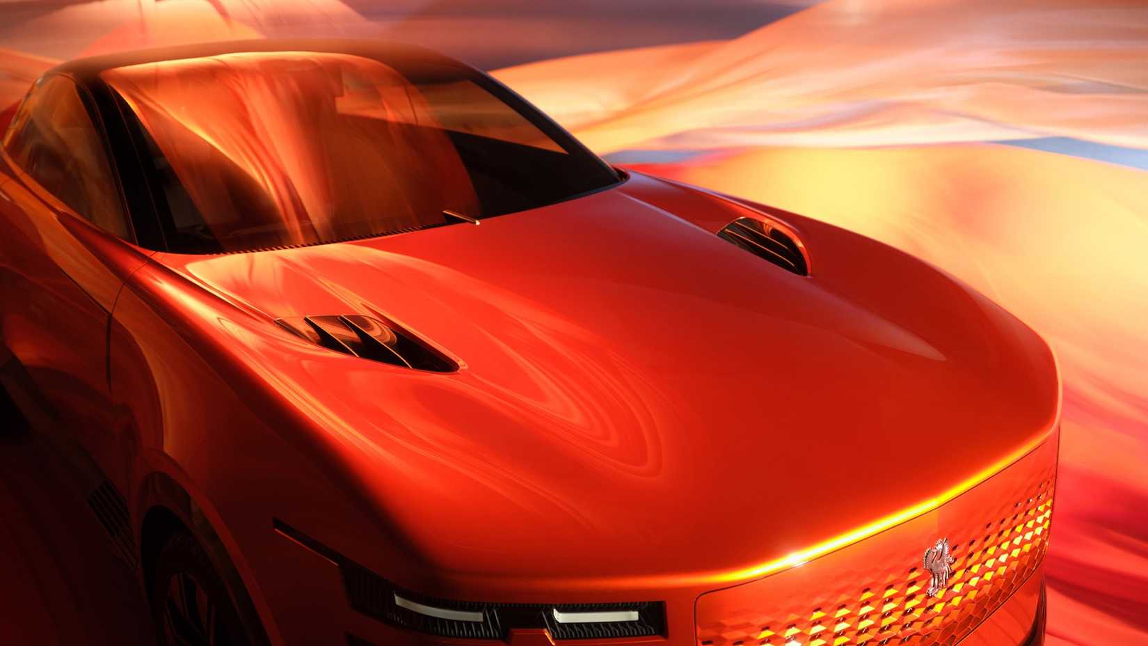 El capó del Century Coupe Concept