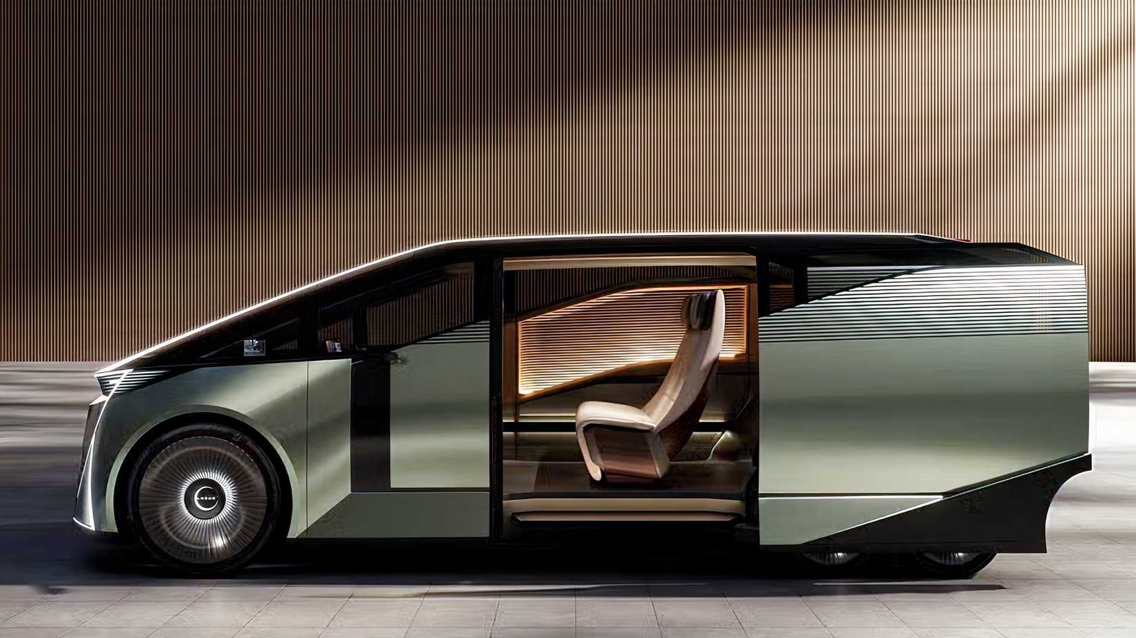 Vista lateral del Lexus LS Concept