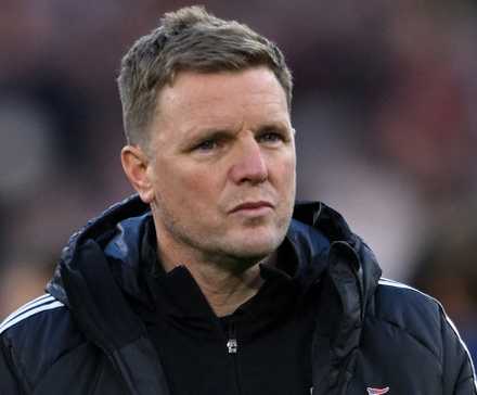 Eddie Howe, director del Newcastle United, tras la derrota ante el West Ham United.