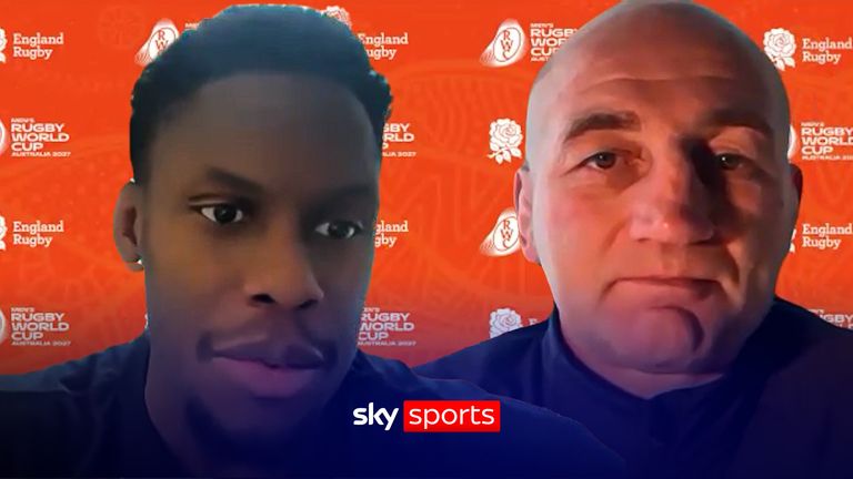 Steve Borthwick y Maro Itoje