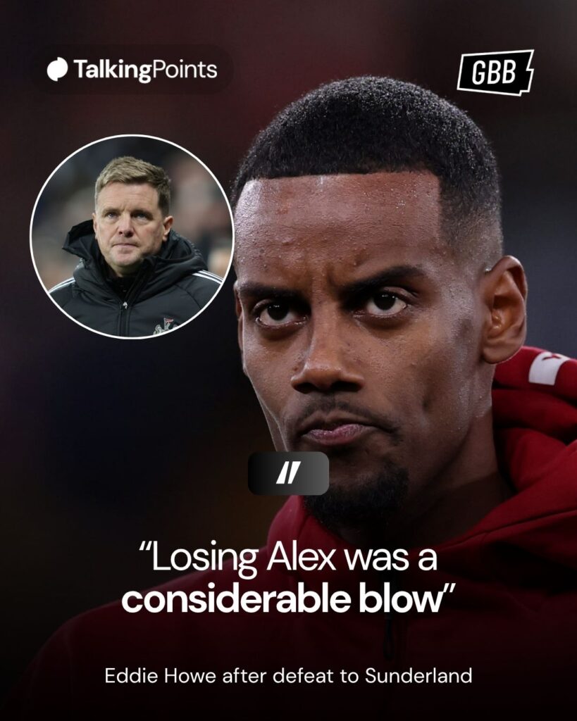 Noticias de Eddie Howe sobre que el Newcastle United se perdió a Alexander Isak. Dice: 