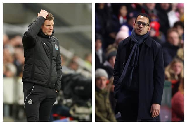 Eddie Howe y Liam Rosenior